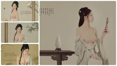 如畫般美麗的中國美女色情照