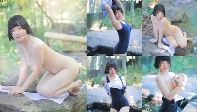 輕柔可愛的短髮女學生
