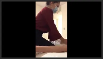 Playing with a hot girl working as a massage therapist