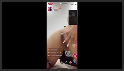Sex clip of Iamhamy Tiktoker, live masturbating with a guy with a big cock