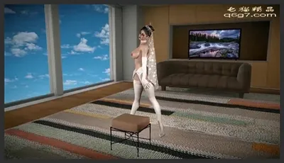 蛛四妹婚纱服侍奉