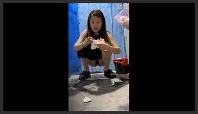 大排档厕所全景偷拍