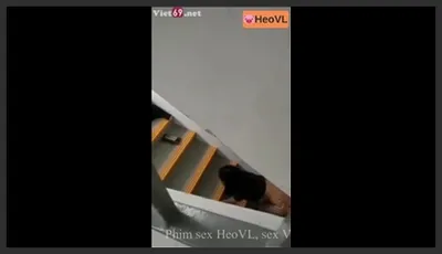 Hidden Cam Couple Fucking Under the Stairs