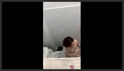 Hidden Cam: Beautiful girl from Chau Doc bathing in a pigsty