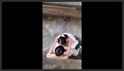 Hidden Cam: Schoolgirl sucking her boyfriend’s dick in a crack in the house